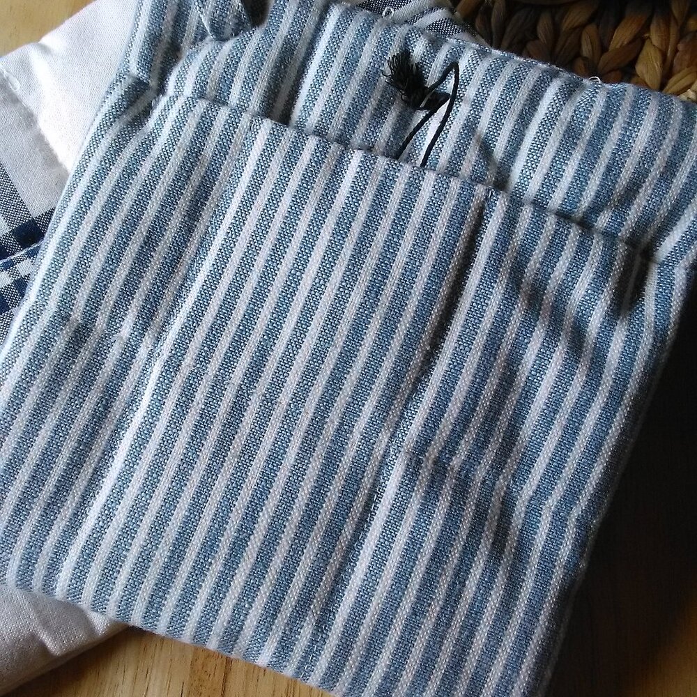 NWT HEARTH & HAND with Magnolia 2pc Plaid and Stripe Potholder Set - Picture 3 of 11